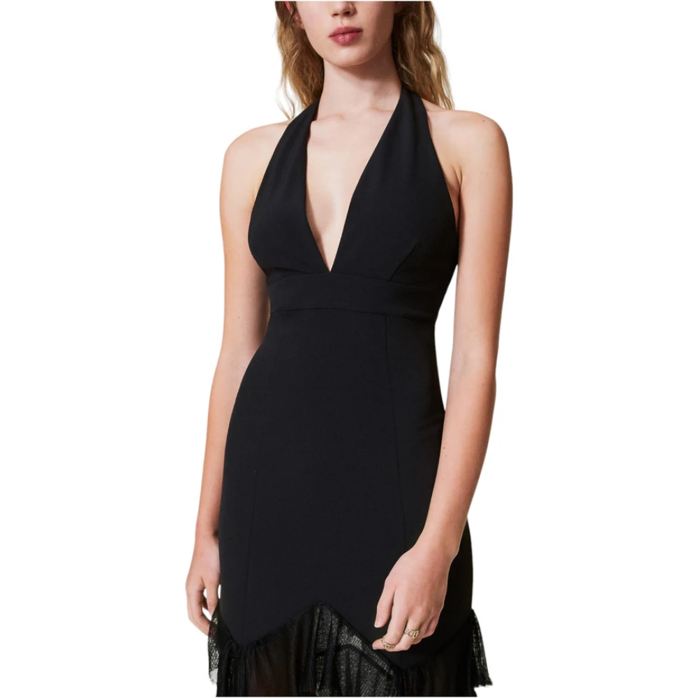 Twinset Lange Jurk Black Dames