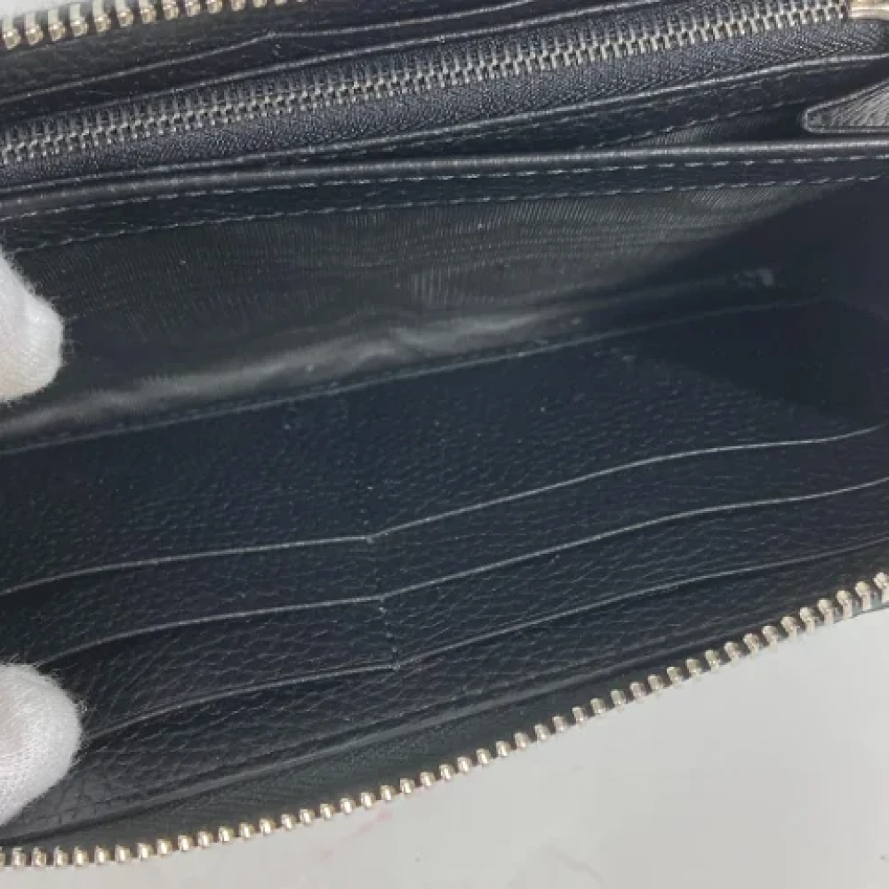 Gucci Vintage Pre-owned Leather wallets Black Dames