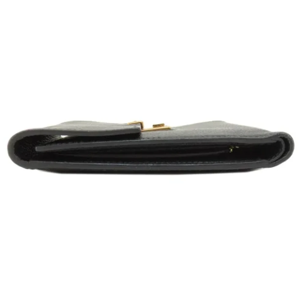 Hermès Vintage Pre-owned Canvas wallets Black Dames