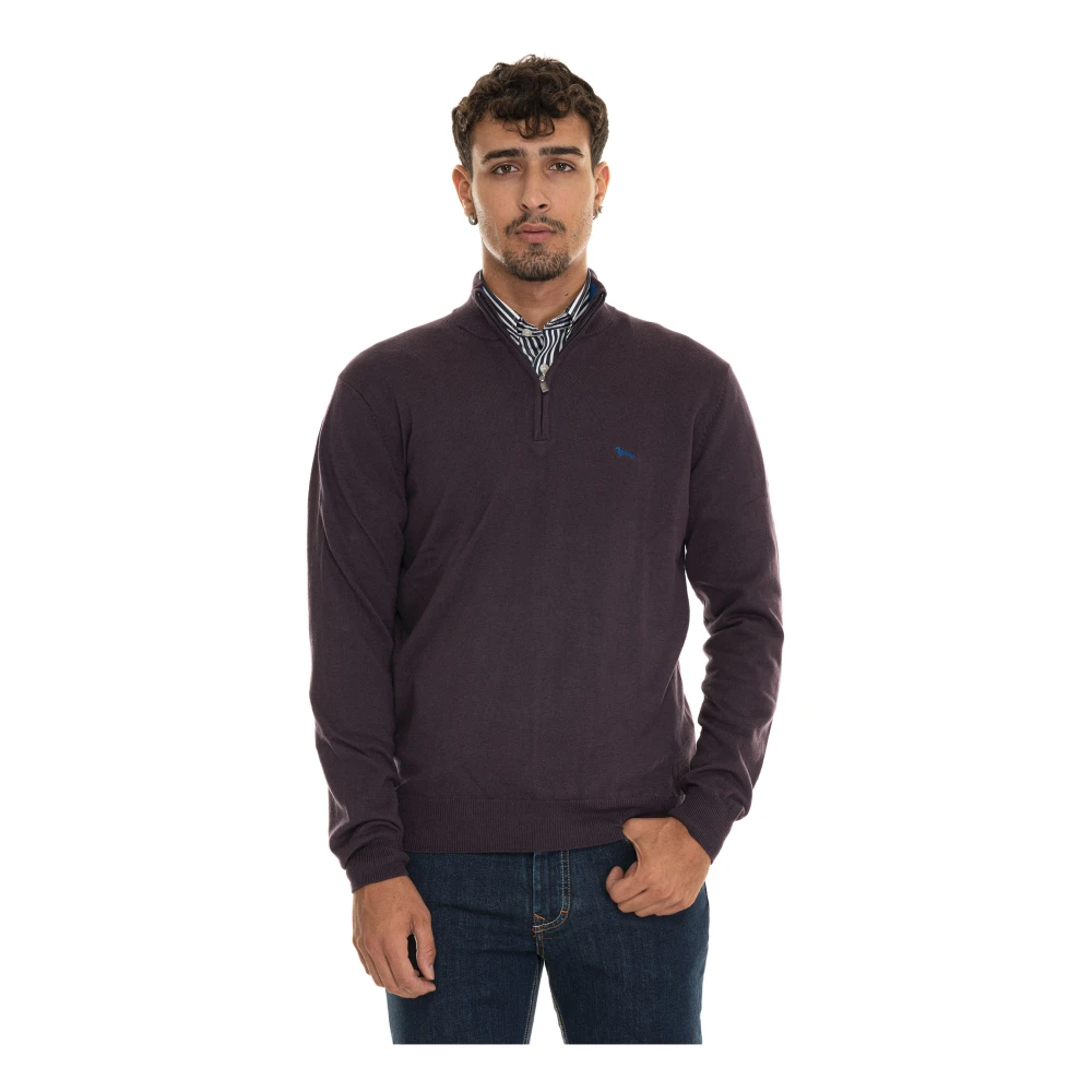 Harmont & Blaine Stijlvolle Gebreide Trui voor Mannen Purple Heren