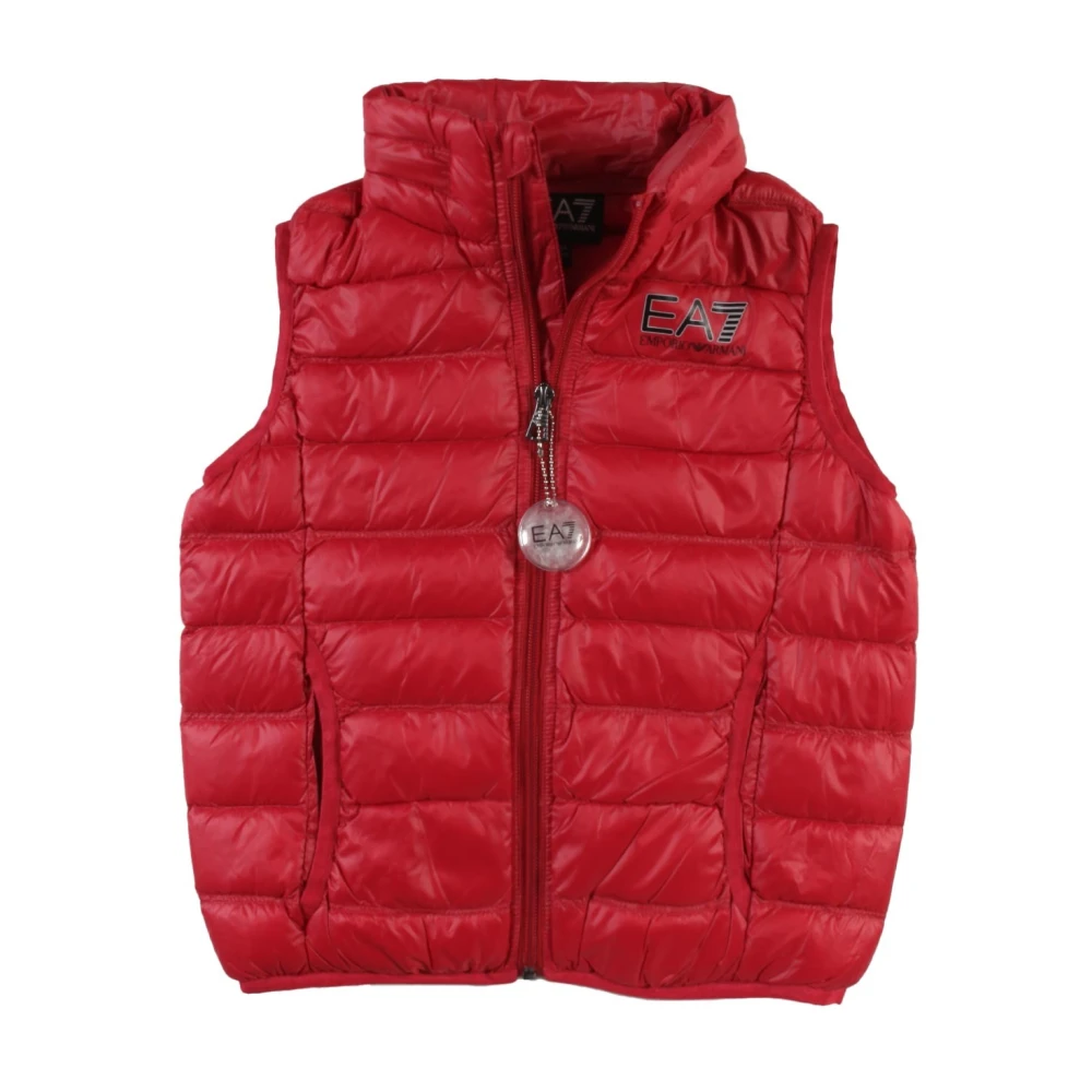 Emporio Armani Ea7 Boys Red Gilets Jackets For Kids - Waistcoats - 8 Y - Kids