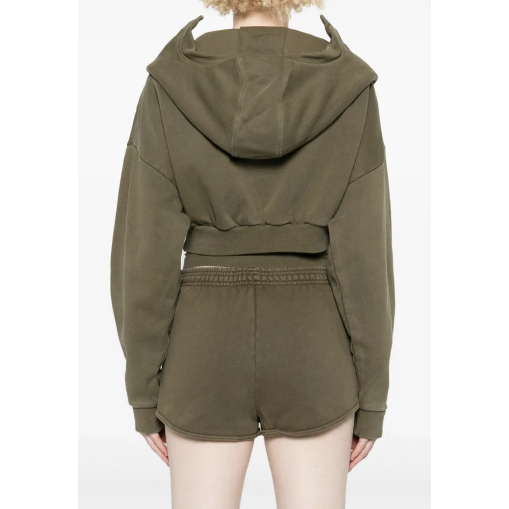 Entire Studios Militaire volledige rits jas Green Dames