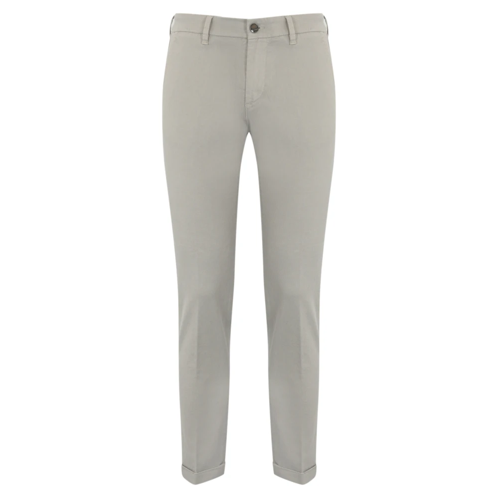 Re-Hash Slim Katoen IJs Grijs Broek Gray Heren