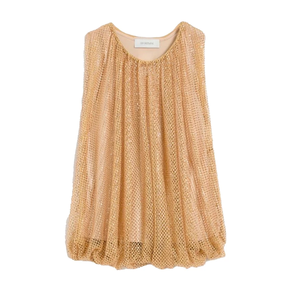 Sportmax Brown Sleeveless Tops - Female - Sleeveless Tops - S - Tops