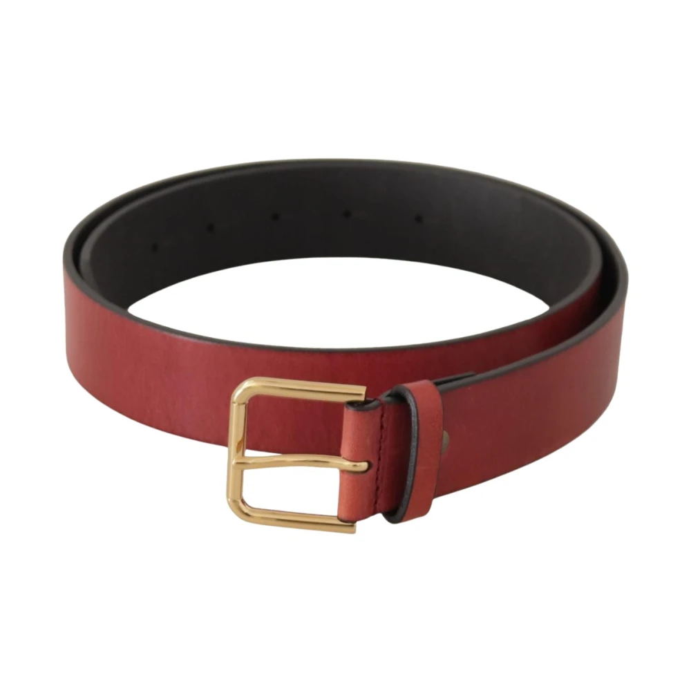 Dolce & Gabbana Leather Belt - Female - Belts - Red - One Size - Accessories