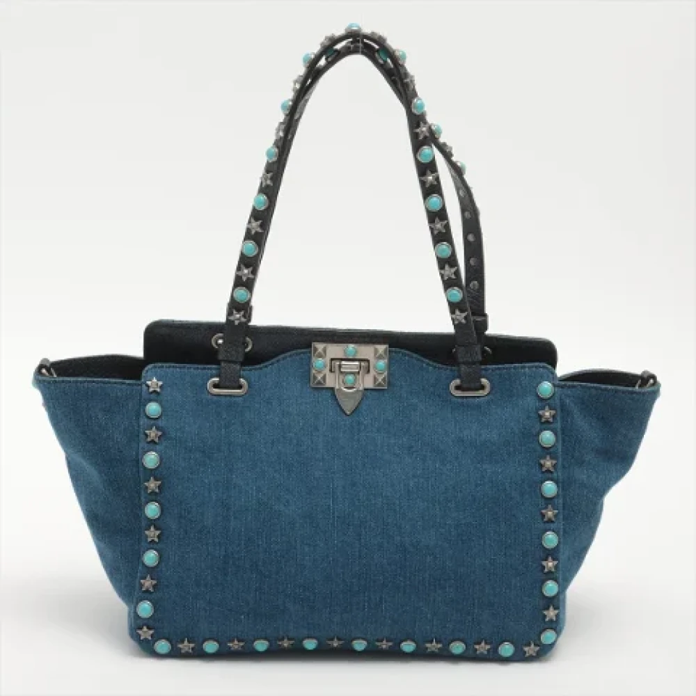 Valentino Vintage Pre-owned Denim handbags Blue Dames