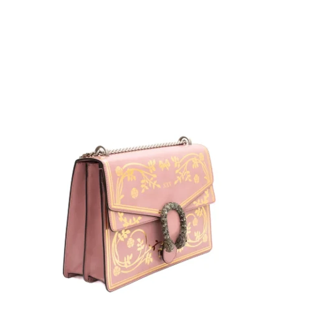 Gucci Vintage Pre-owned Leather gucci-bags Pink Dames