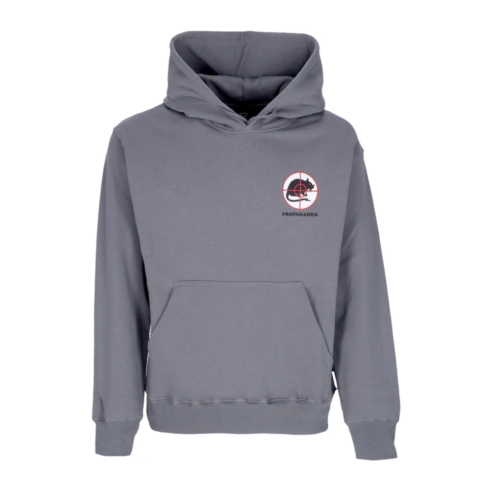 Propaganda Gray Grey Trash Hoodie Long Sleeve Sweatshirt - Male - Hoodies - Xl - Sweatshirts & Hoodies