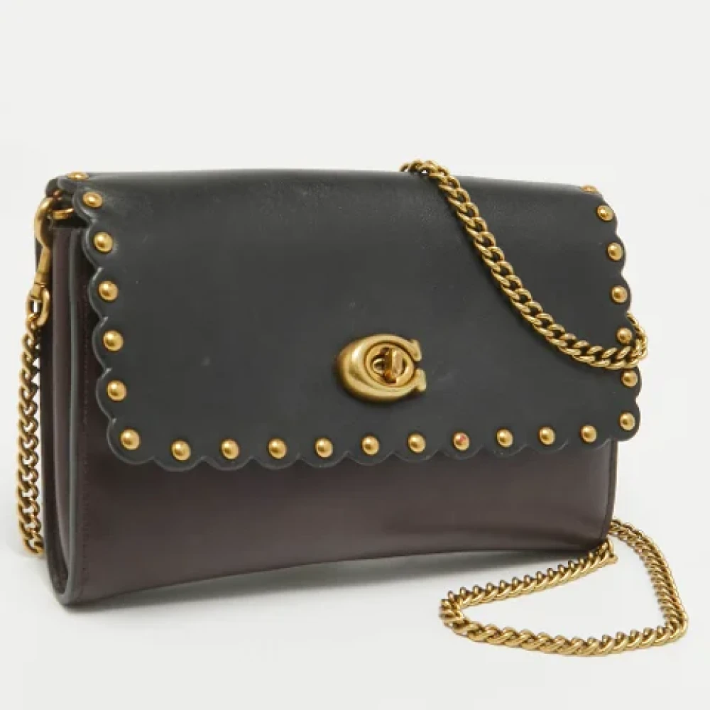 Coach Pre-owned Leather crossbody-bags Red Dames