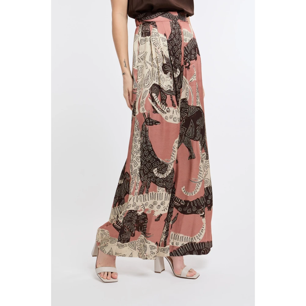 Ottod'Ame Wide Trousers Multicolor Dames