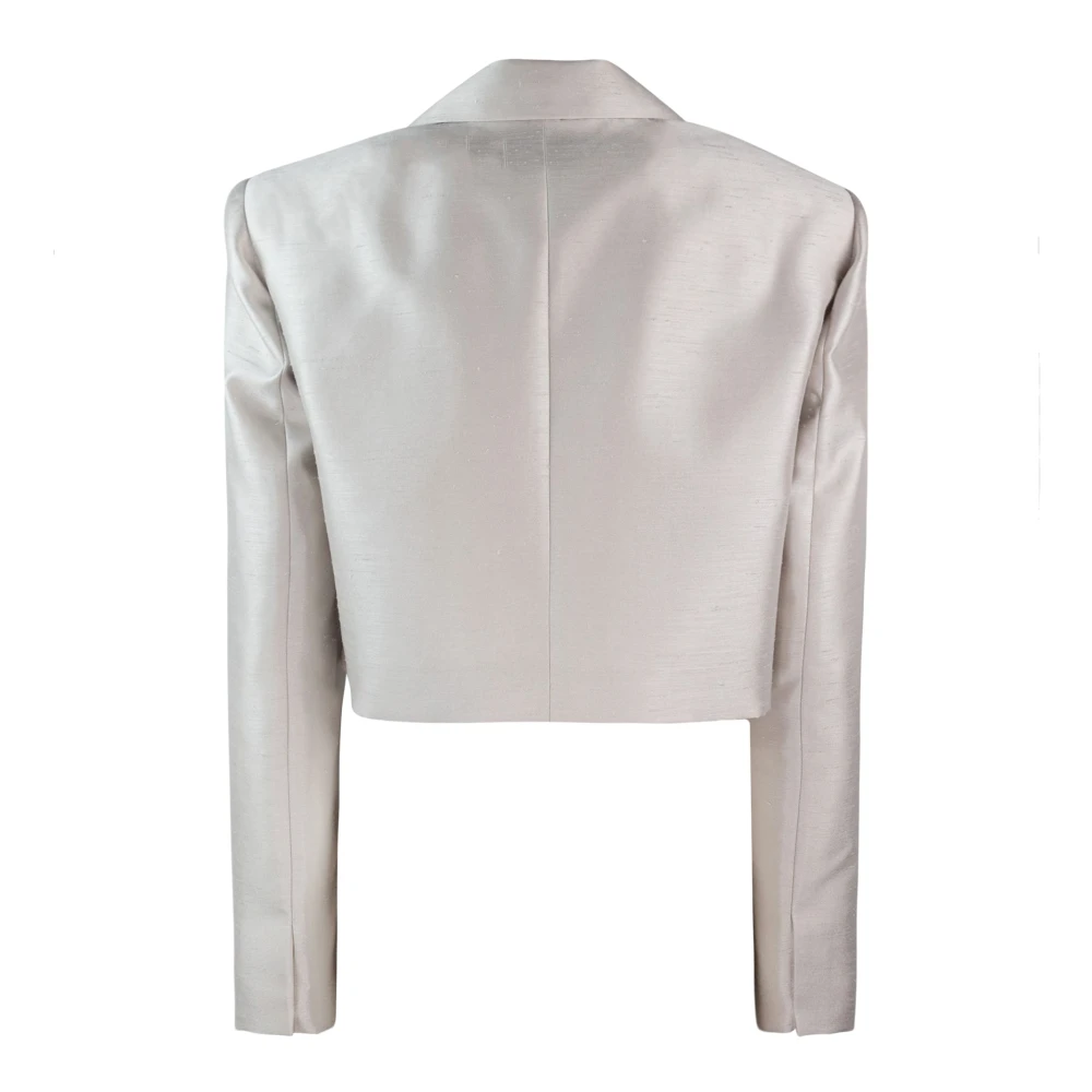 Liu Jo Grijze Blazer Jas Vrouwen Slim Fit Gray Dames