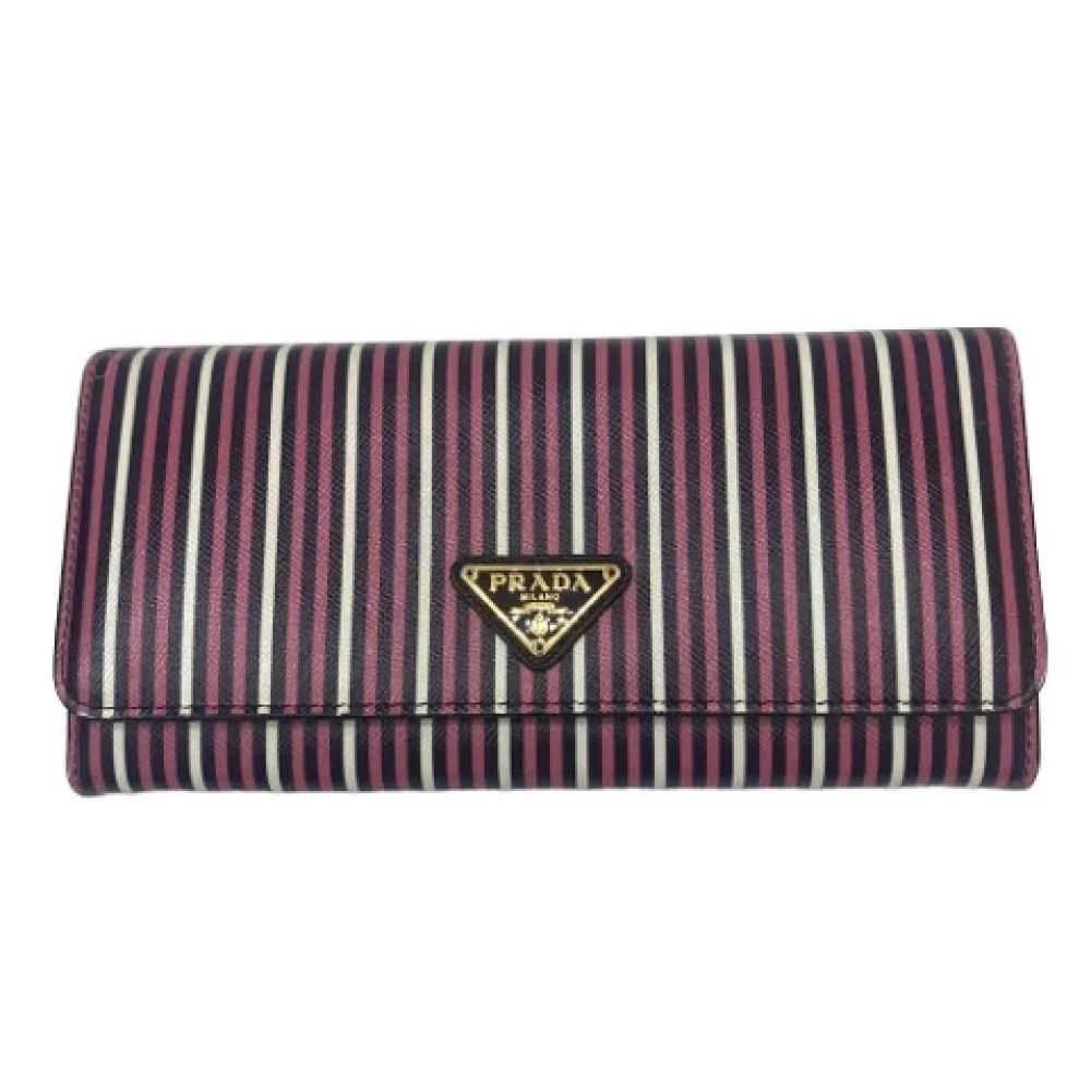 Prada Vintage Pre-owned Fabric wallets Multicolor Dames