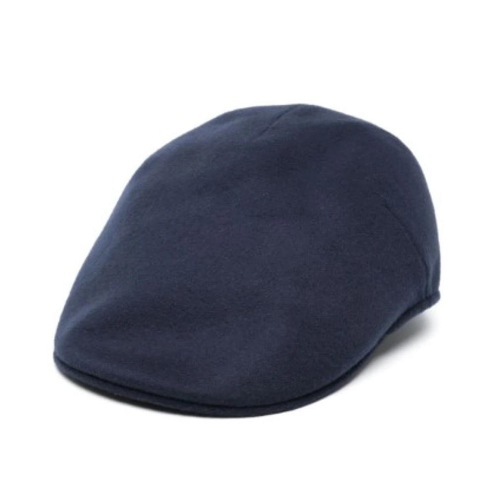 Borsalino Klassieke hoeden met ganzenbek ontwerp Blue Unisex