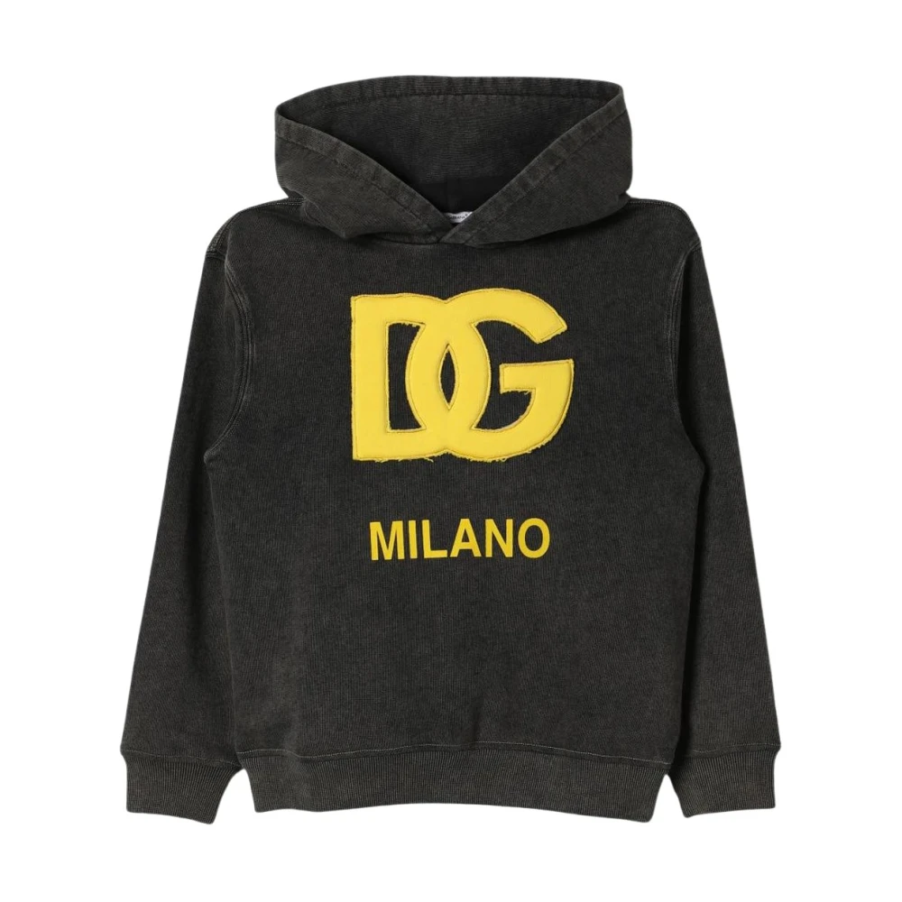 Dolce & Gabbana Unisex Kids Black Kids Logo Hoodie Sweatshirt