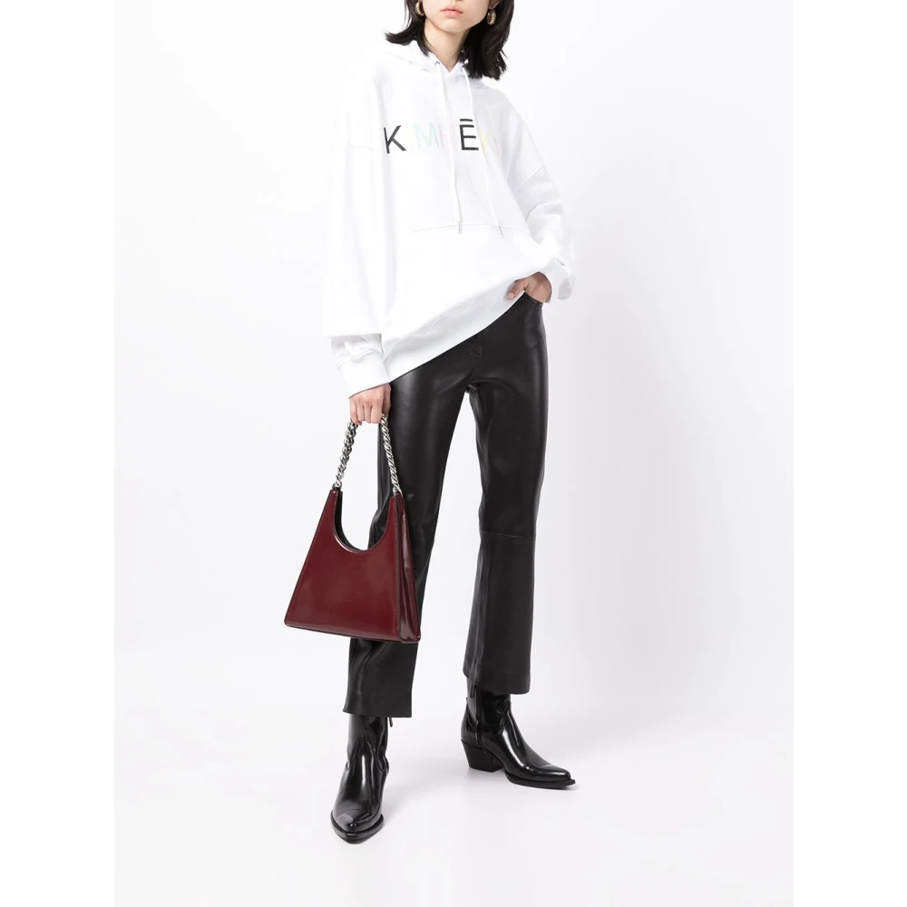 Kimhekim Witte Pullover Sweater met Maglia White Dames