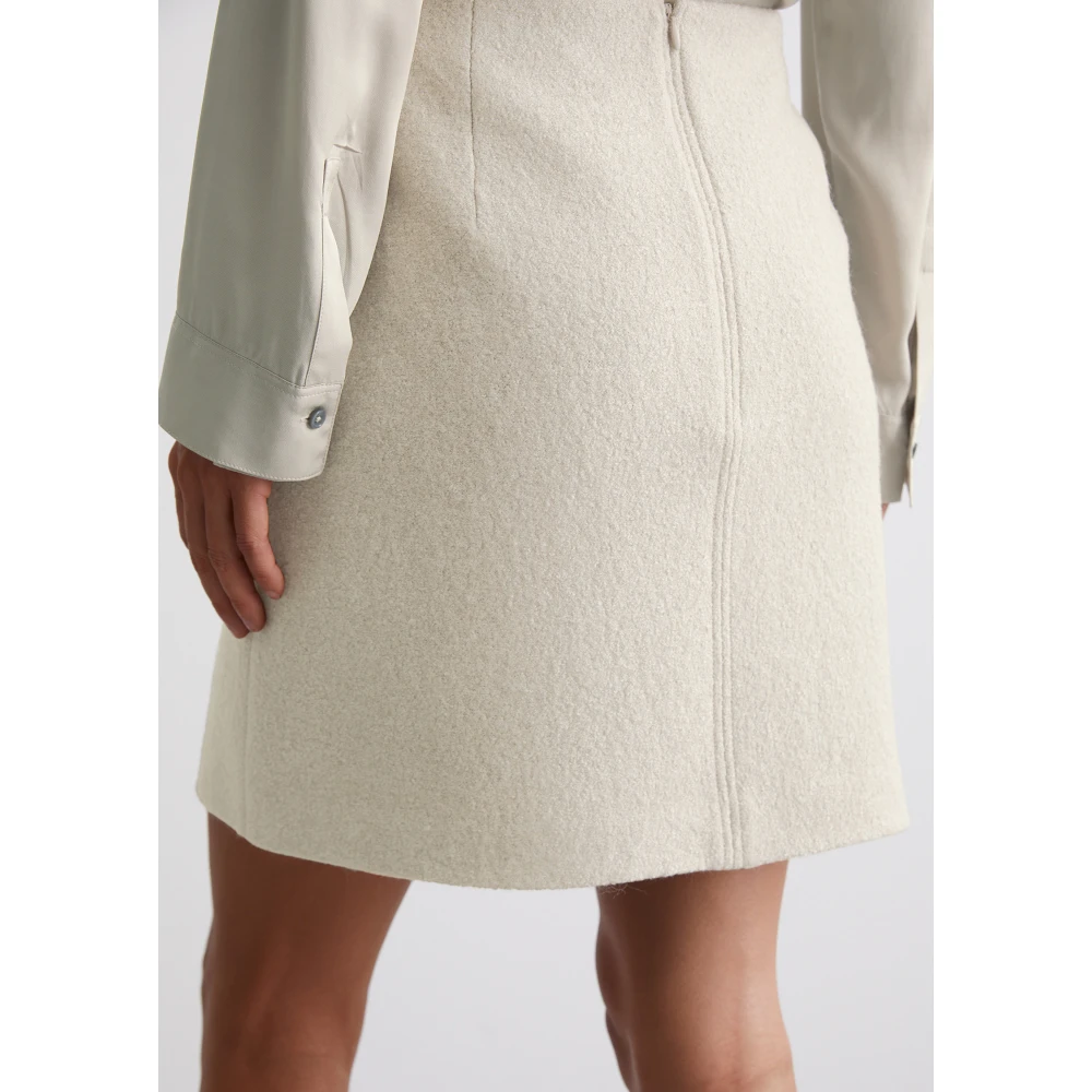 Marc O'Polo Wollen minirok gevormd Gray Dames
