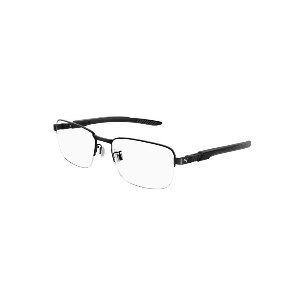 Puma Men's Black Glasses, 57 Mm, Optical Frame
