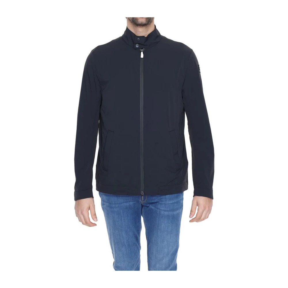 Suns Men's Black Nylon Spandex Blend Jacket - Light Jackets - M- Jackets