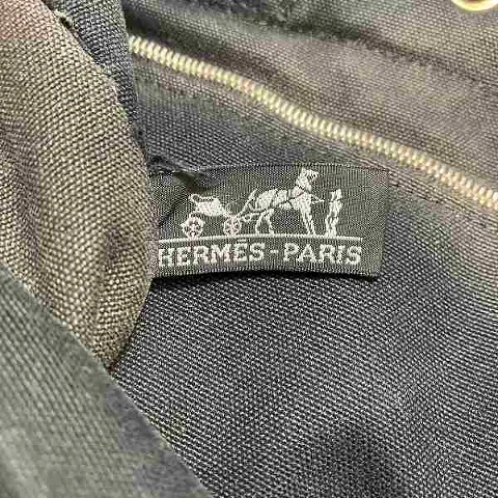 Hermès Vintage Pre-owned Canvas handbags Black Dames