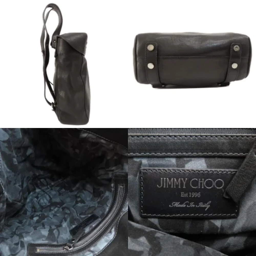 Jimmy Choo Pre-owned Leather backpacks Black Dames