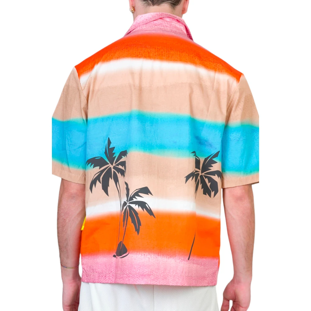 Barrow Palms Bowling Shirt Multicolor Heren