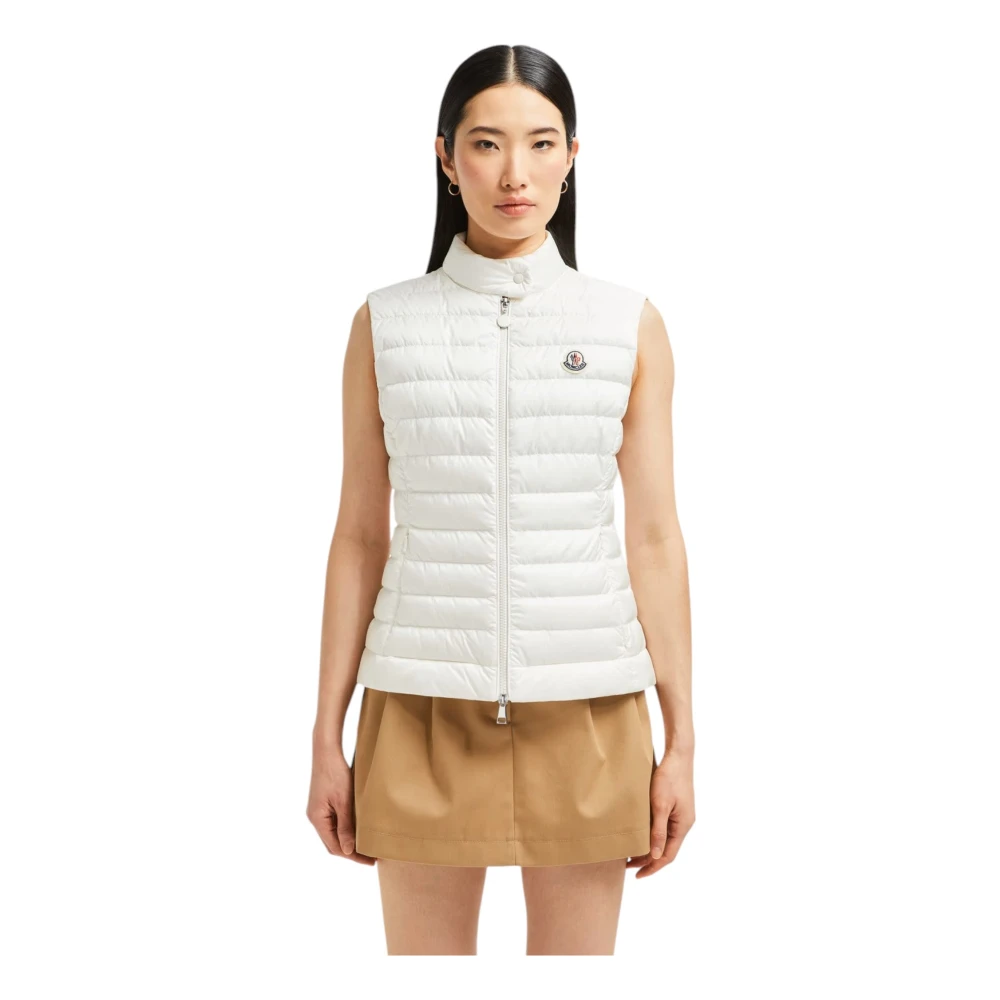 Moncler Lichtgewicht donsvest voor vrouwen White Dames