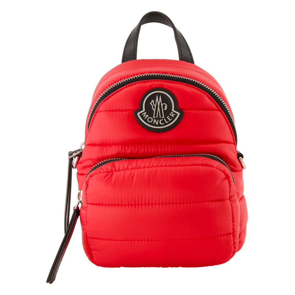 Moncler Rode Waterdichte Nylon Schoudertas Red Dames