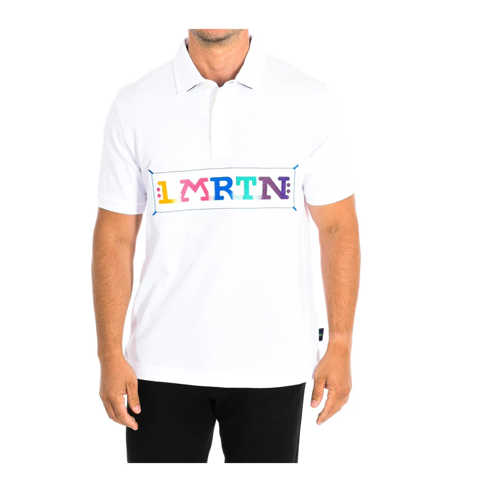 La Martina Men's White Short Sleeve Polo - Polo Shirts - L - Tops