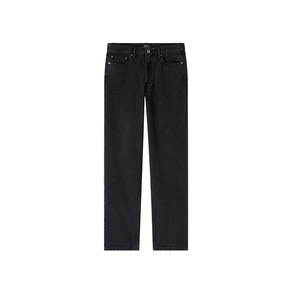 A.p.c. Men's Black Straight Fit Jeans, W32, Martin Jeans