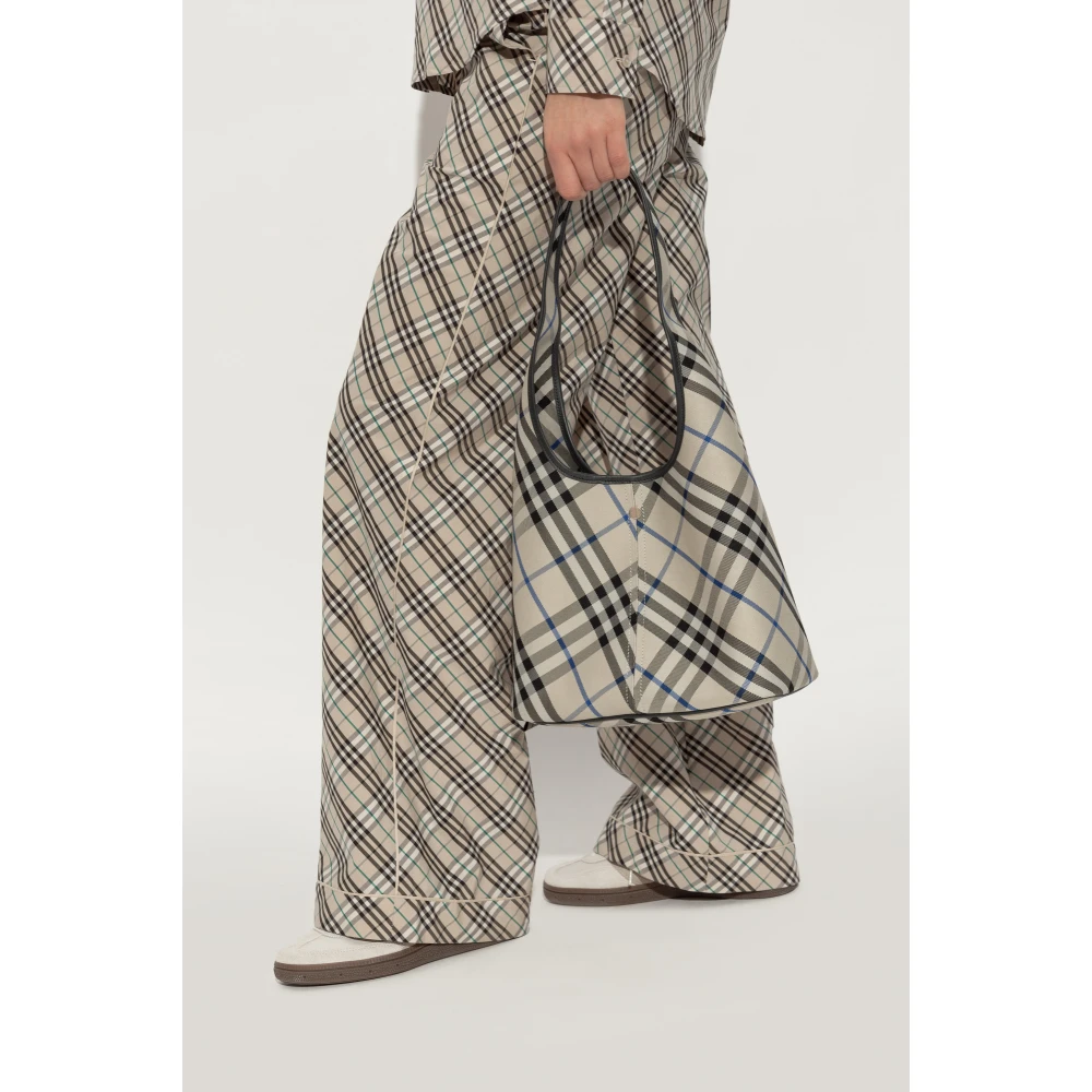 Burberry Schoudertas Gebreid Klein Gray Dames