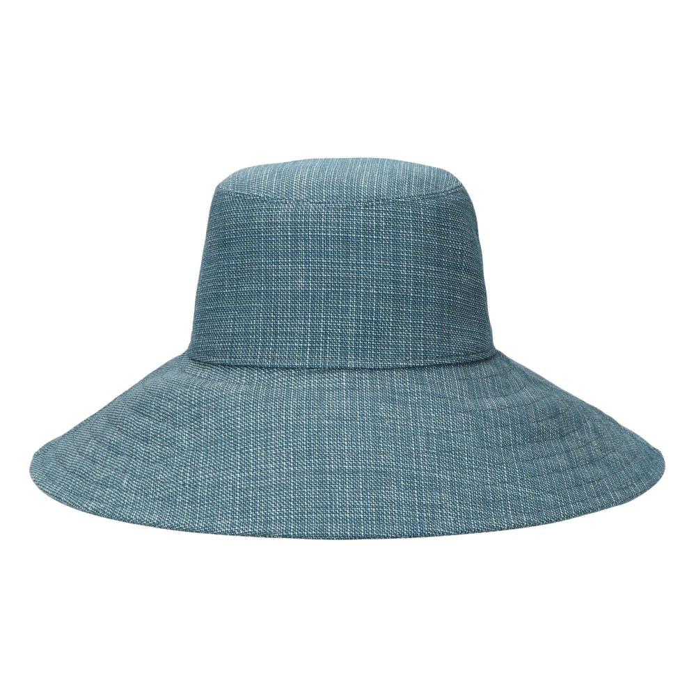 Borsalino Straat Elegantie Cloche Hoed Collectie Blue Dames