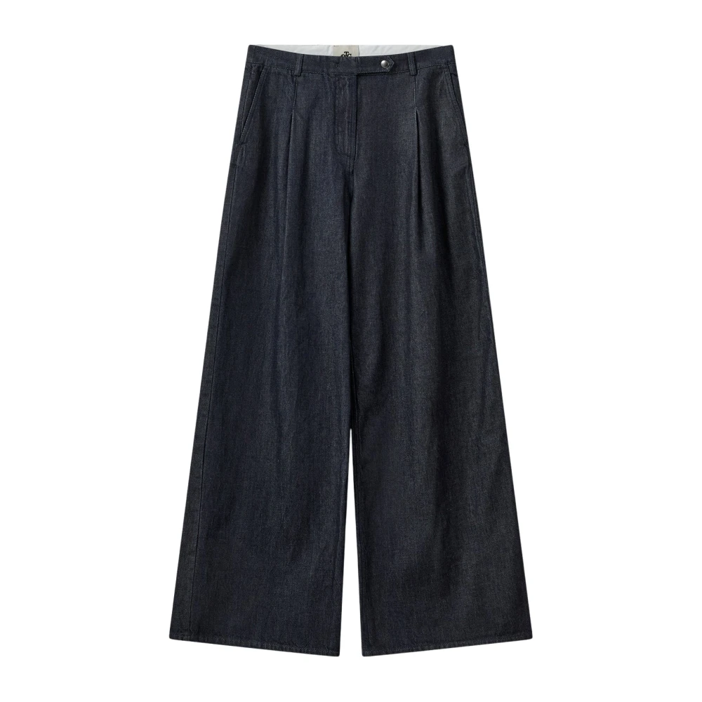 The Garment Blue Wide-Leg Eclipse Trousers - Female - Wide Trousers - M - Trousers