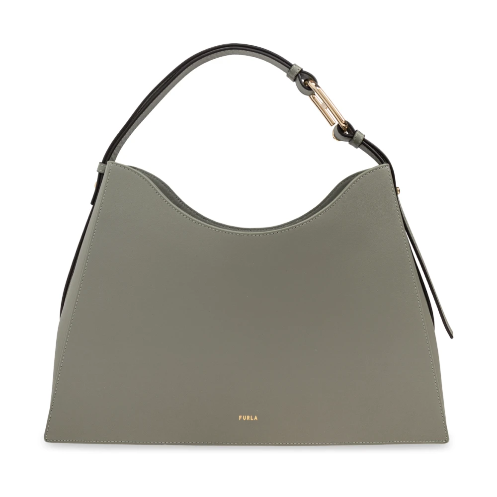 Furla Tas 'Nuvola Hobo Large' Green Dames