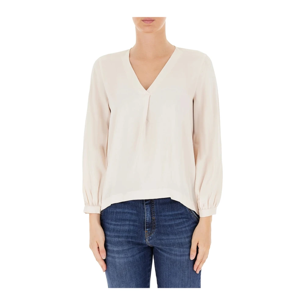 Emme DI Marella Blouse en overhemden 100% samenstelling White Dames
