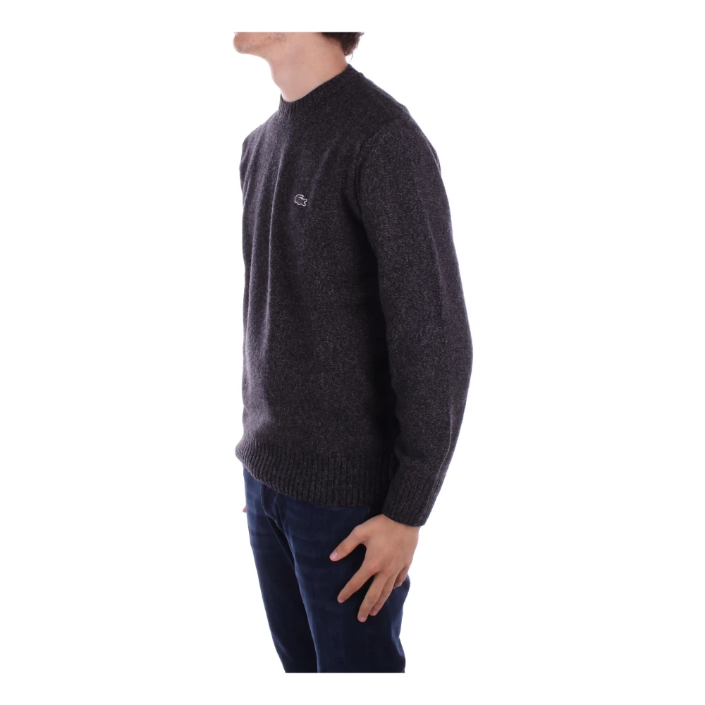 Lacoste Logo Front Sweaters Gray Heren