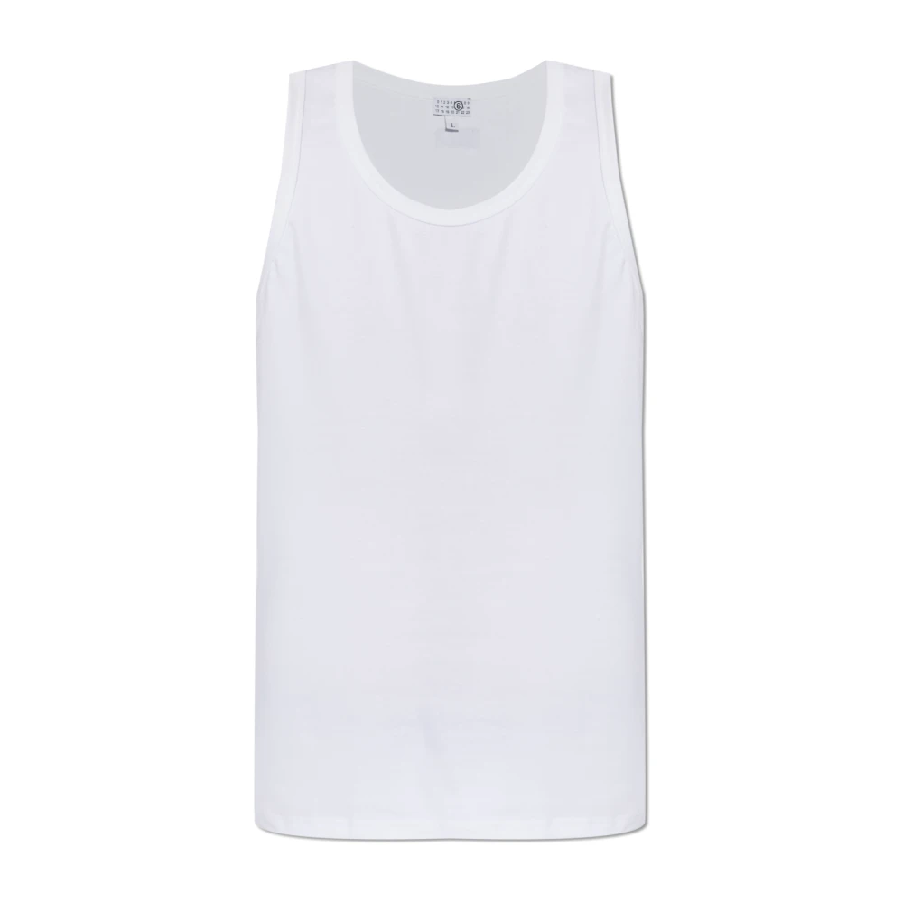 Mm6 Maison Margiela Herren Weiß Oberteile, Lgröße: