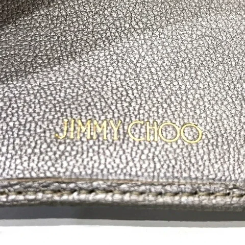 Jimmy Choo Pre-owned Leather wallets Gray Dames