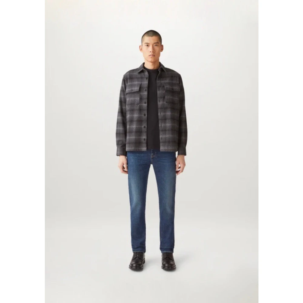 Belstaff Regular Washed Denim Jeans Blue Heren