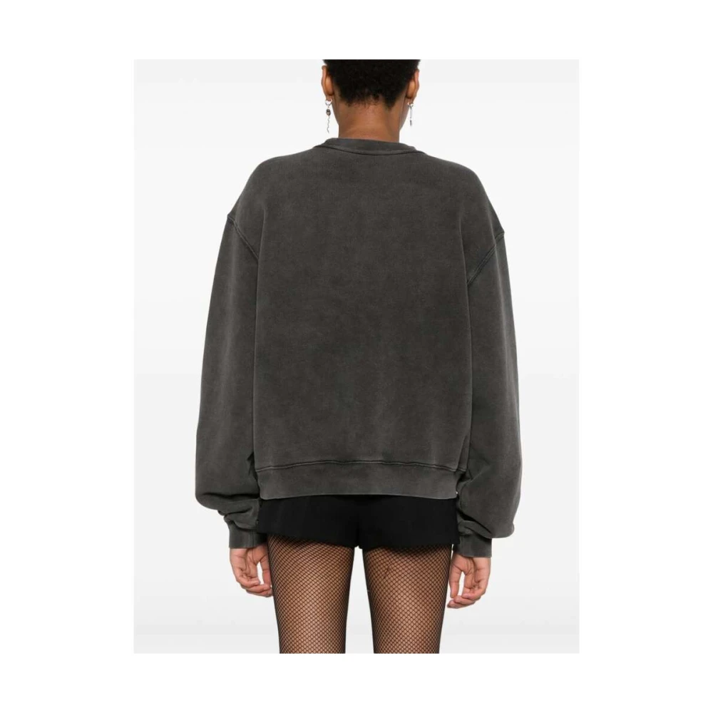 T by Alexander Wang Grijze Blade Logo Sweatshirt Gray Dames