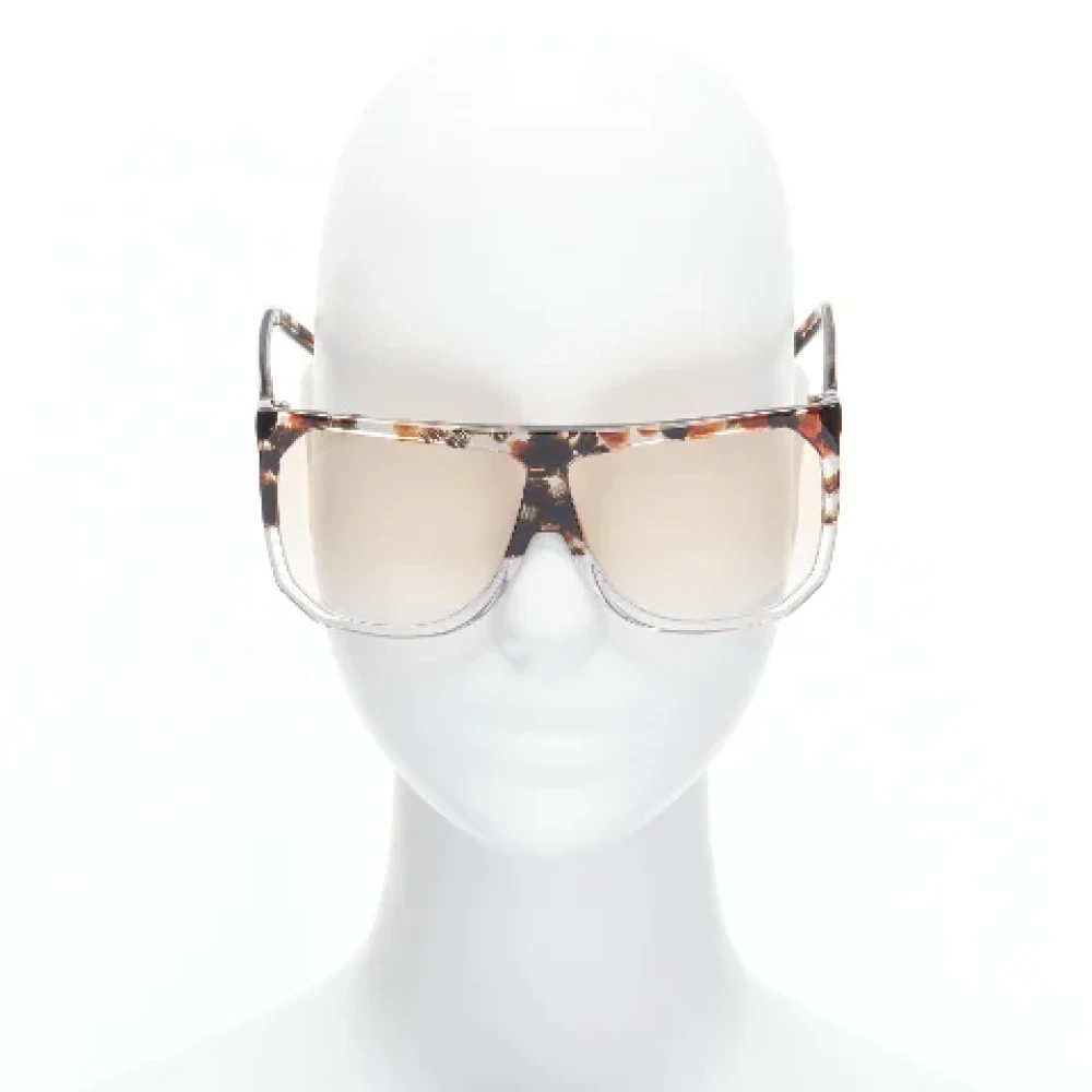 Loewe Pre-owned Pre-owned Acetat solglasgon Brown, Dam