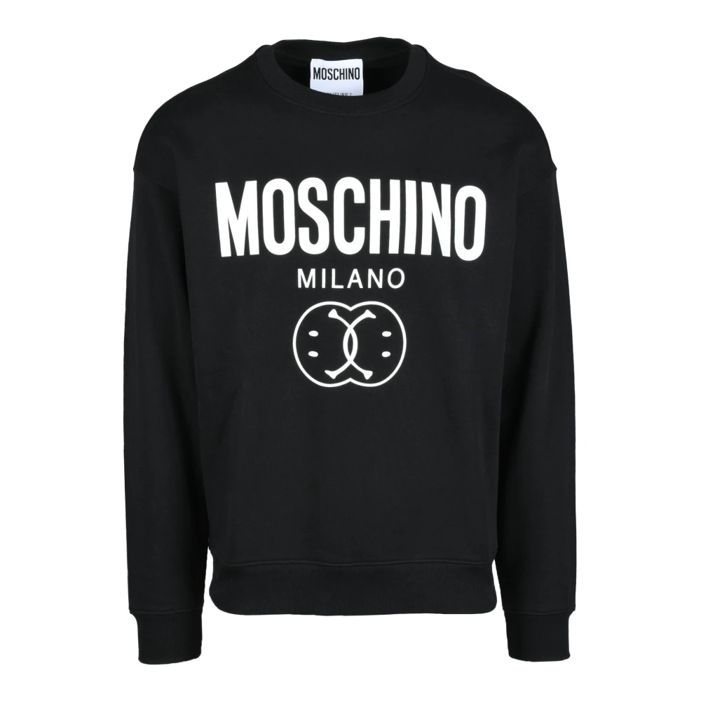 Moschino Couture Katoenen Sweater Black Heren