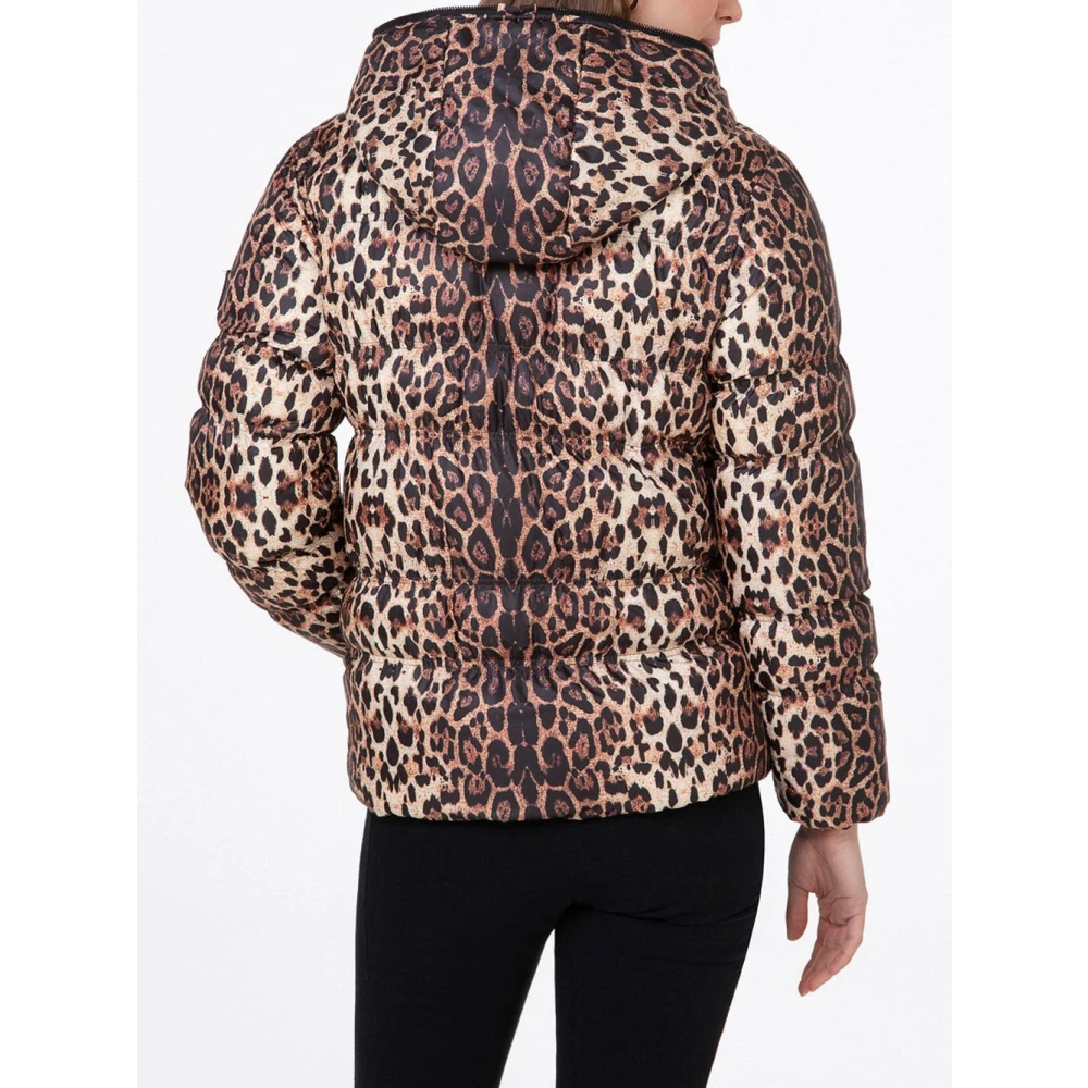 F**k Multicolor Hooded Slim Puffer Jas Multicolor Dames