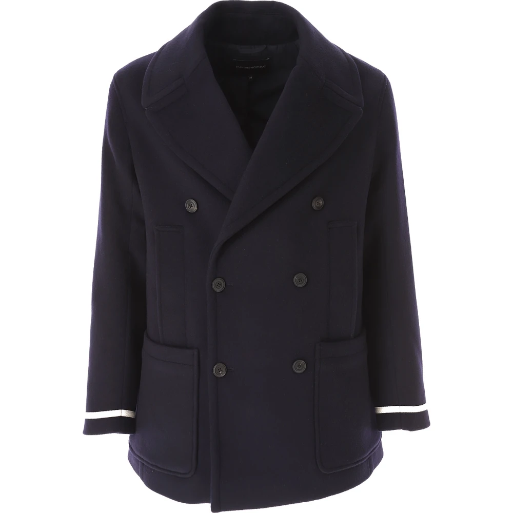 Emporio Armani Blauwe Jassen voor Heren Blue Heren