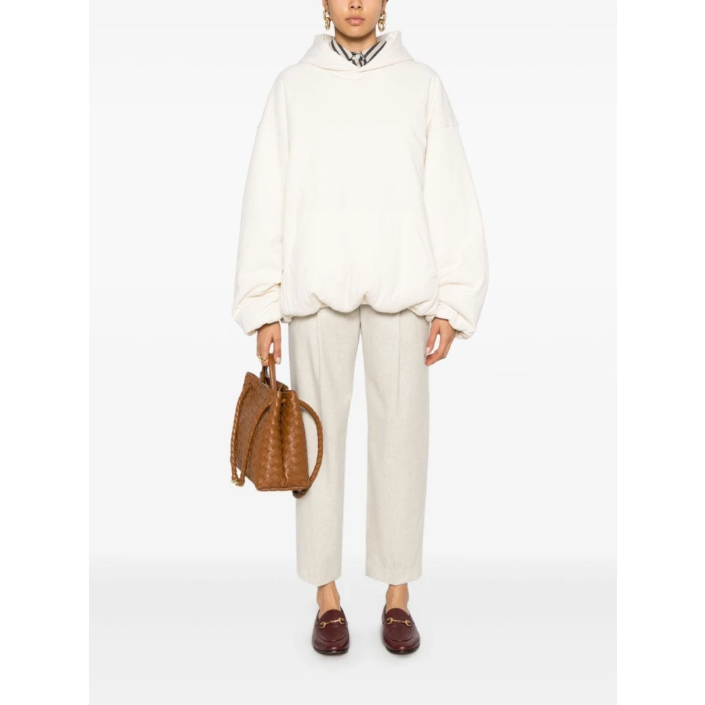 BRUNELLO CUCINELLI Beige Wol-Kasjmier Broek Beige Dames