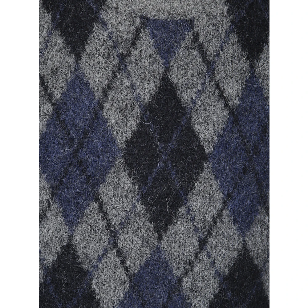 Our Legacy Geruite Crew Neck Vest Multicolor Heren