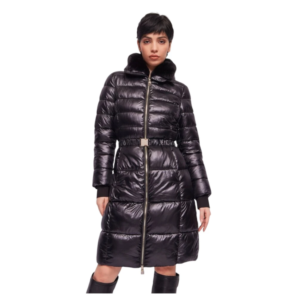 Gaudi Lange Puffer Jas Black Dames