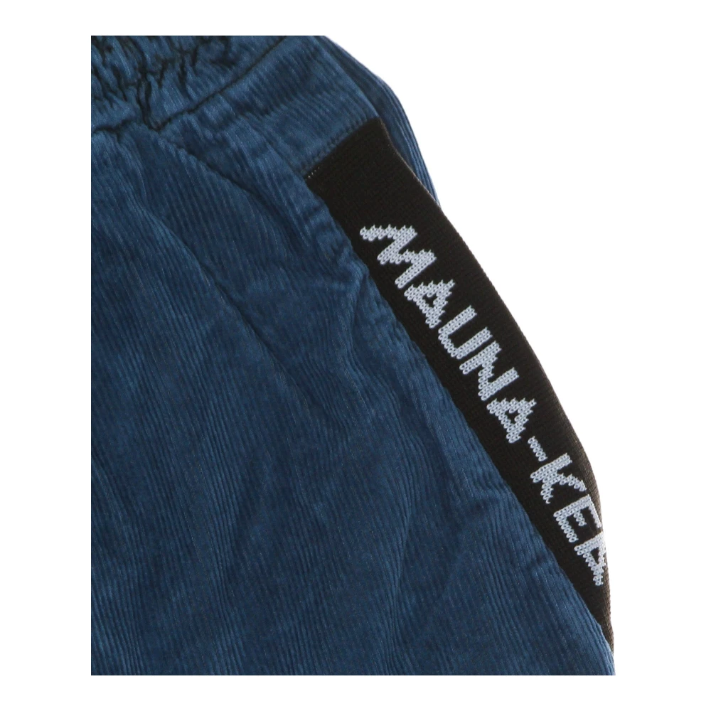 Mauna Kea Fluwelen Joggerbroek met Elastische Tailleband Blue Heren