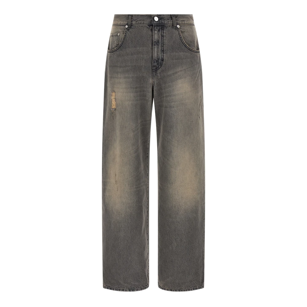 Séfr Black Wide Cut Jeans - Male - Straight Fit Jeans - W34 - Jeans