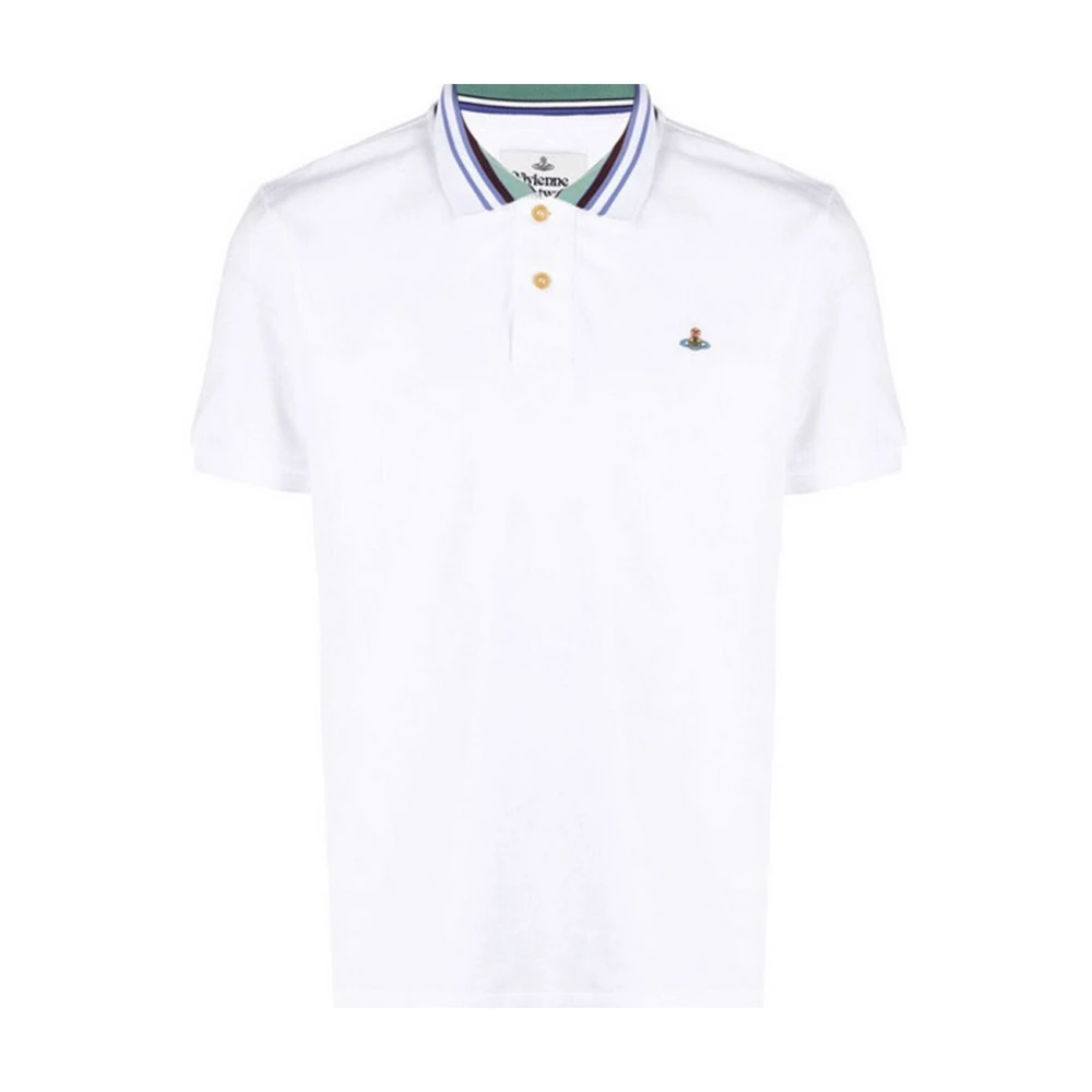 Vivienne Westwood Witte Polo Shirt Klassiek Ontwerp White Heren