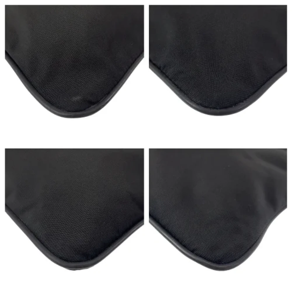 Prada Vintage Pre-owned Canvas prada-bags Black Dames